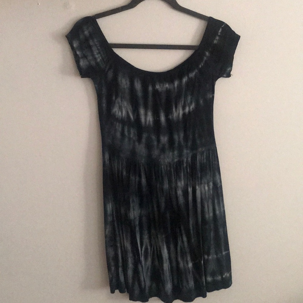 American eagle indigo tie die mini dress